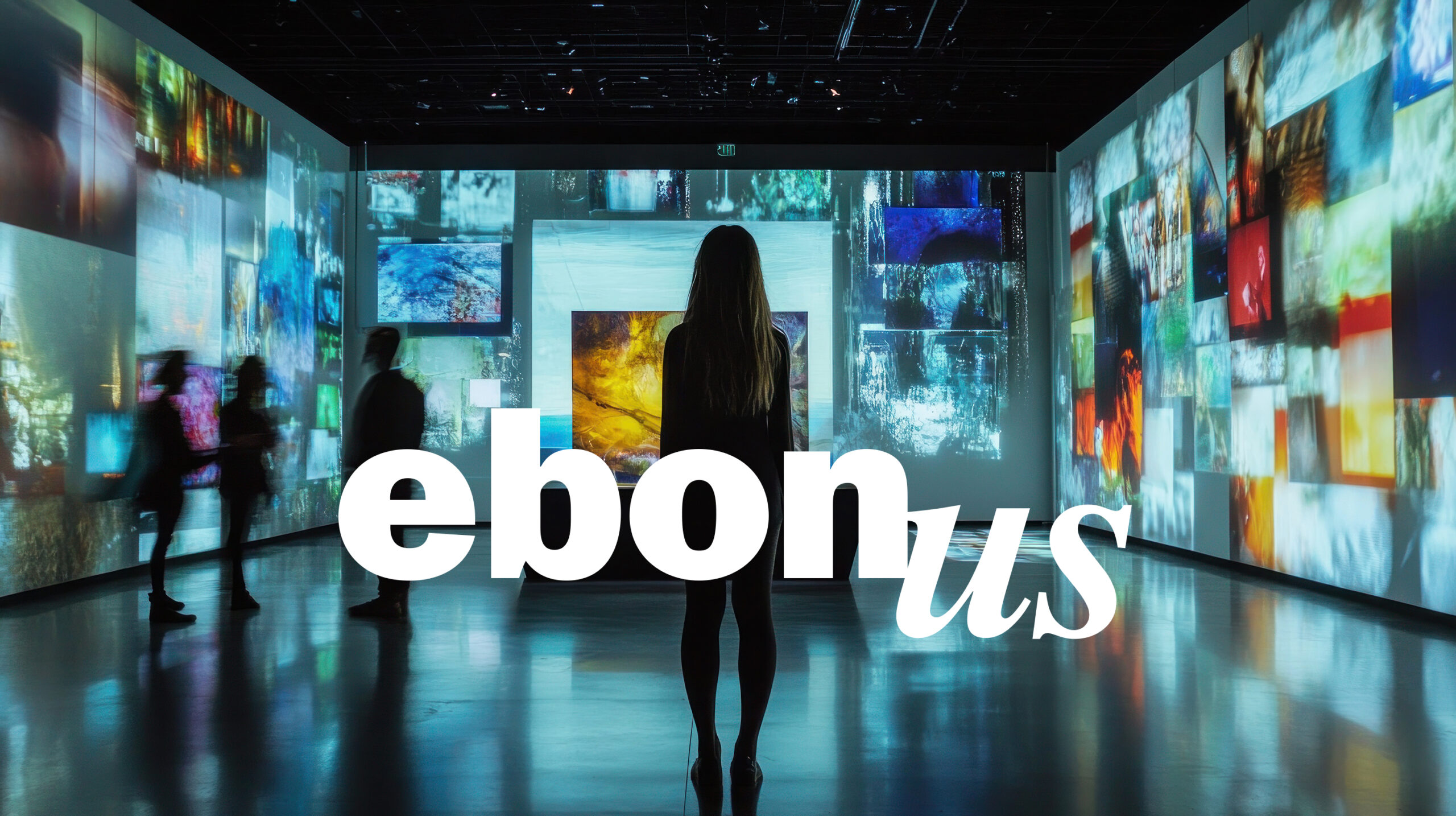 Ebonus Exhibition walls with digital collage