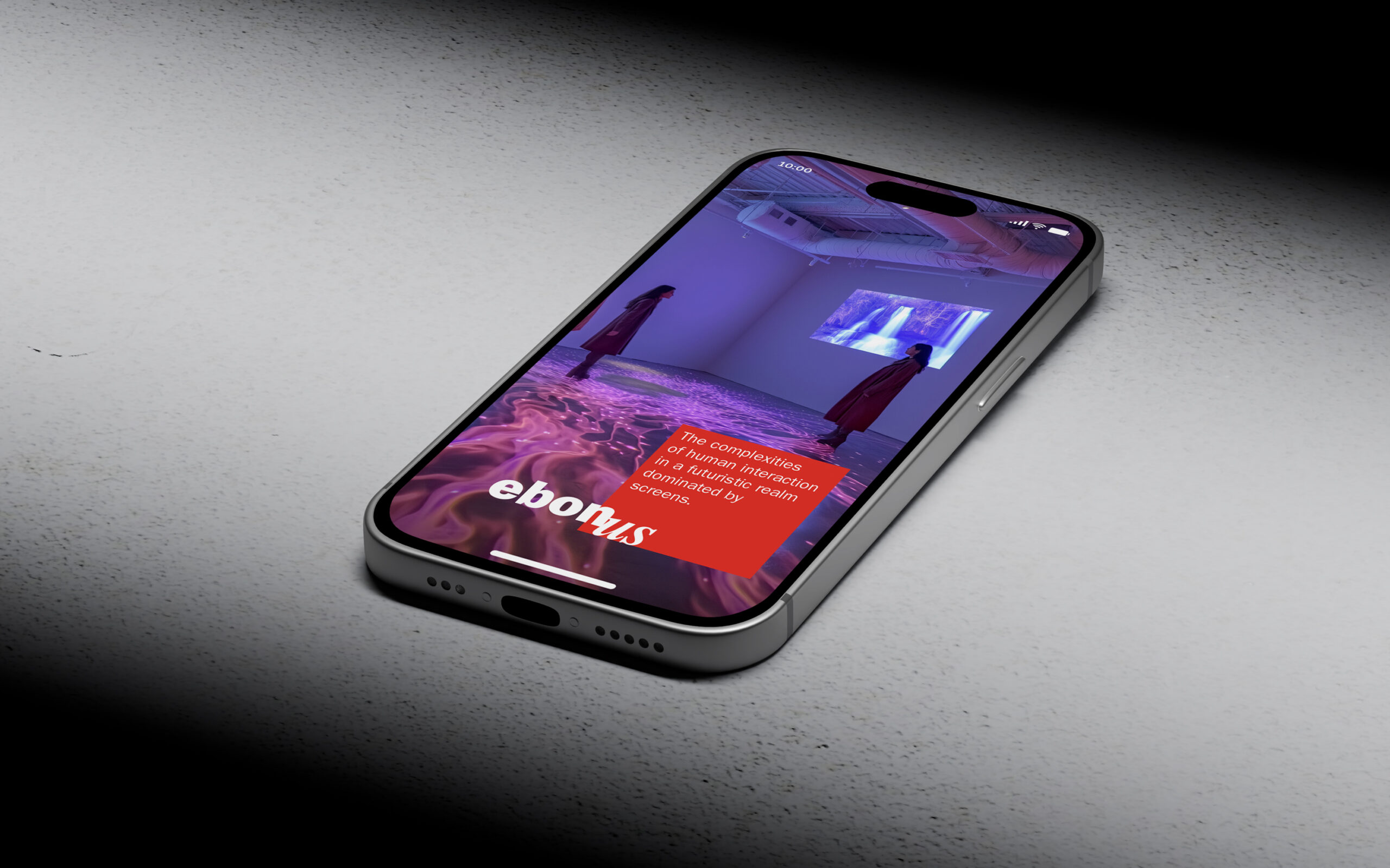 Ebonus Exhibition Webpage. Mobile adaptation of the one page site.