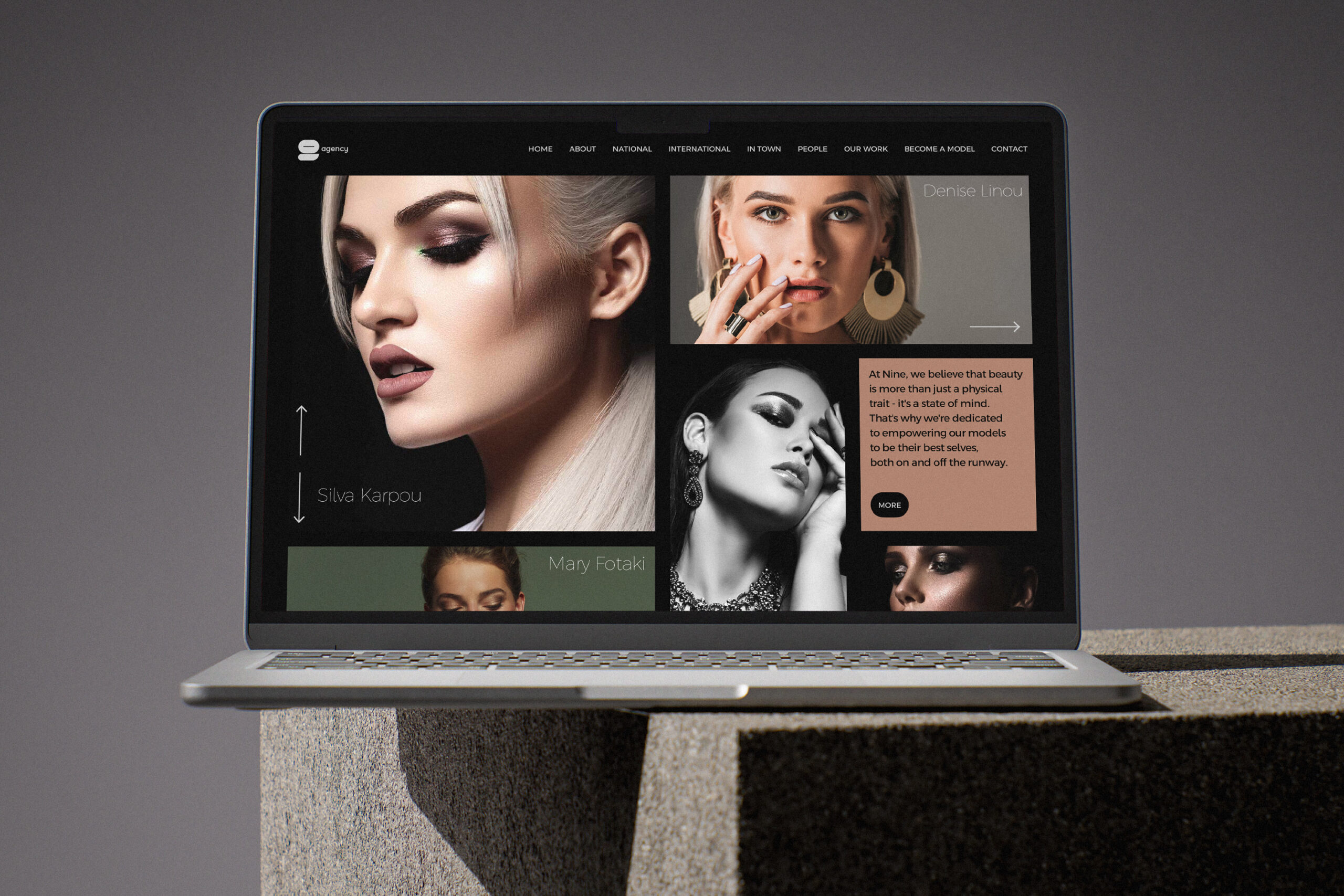 Nine Agency Website Homepage