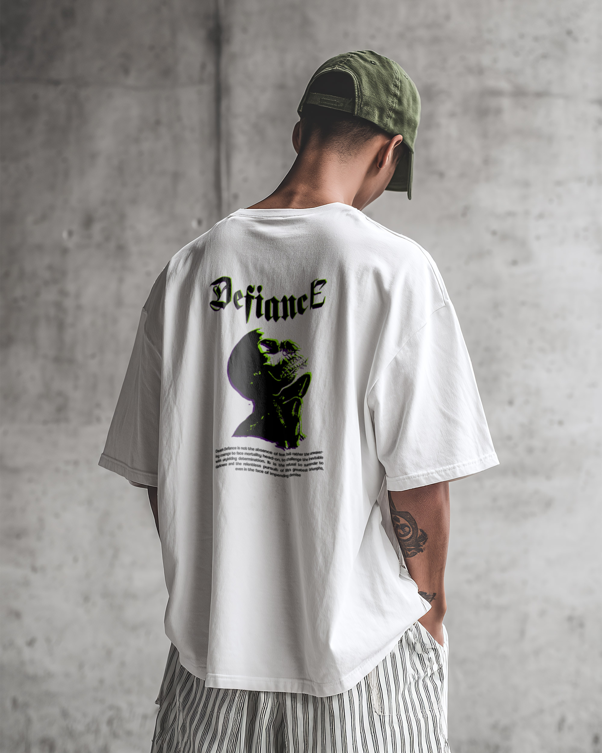 Mass+Wild white t-shirt with stamp on the back