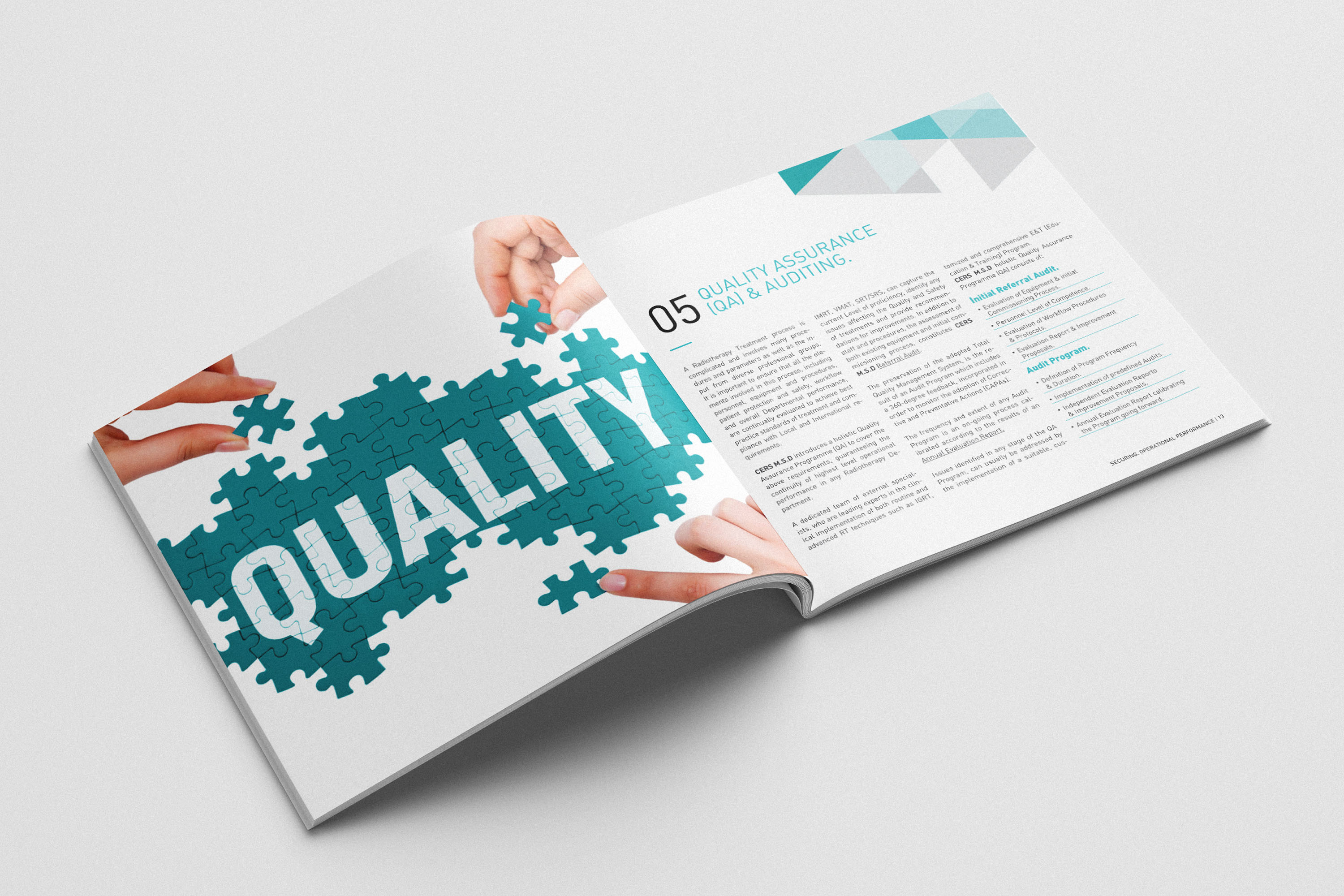 An open spread of CERS Medical Services Division brochure.