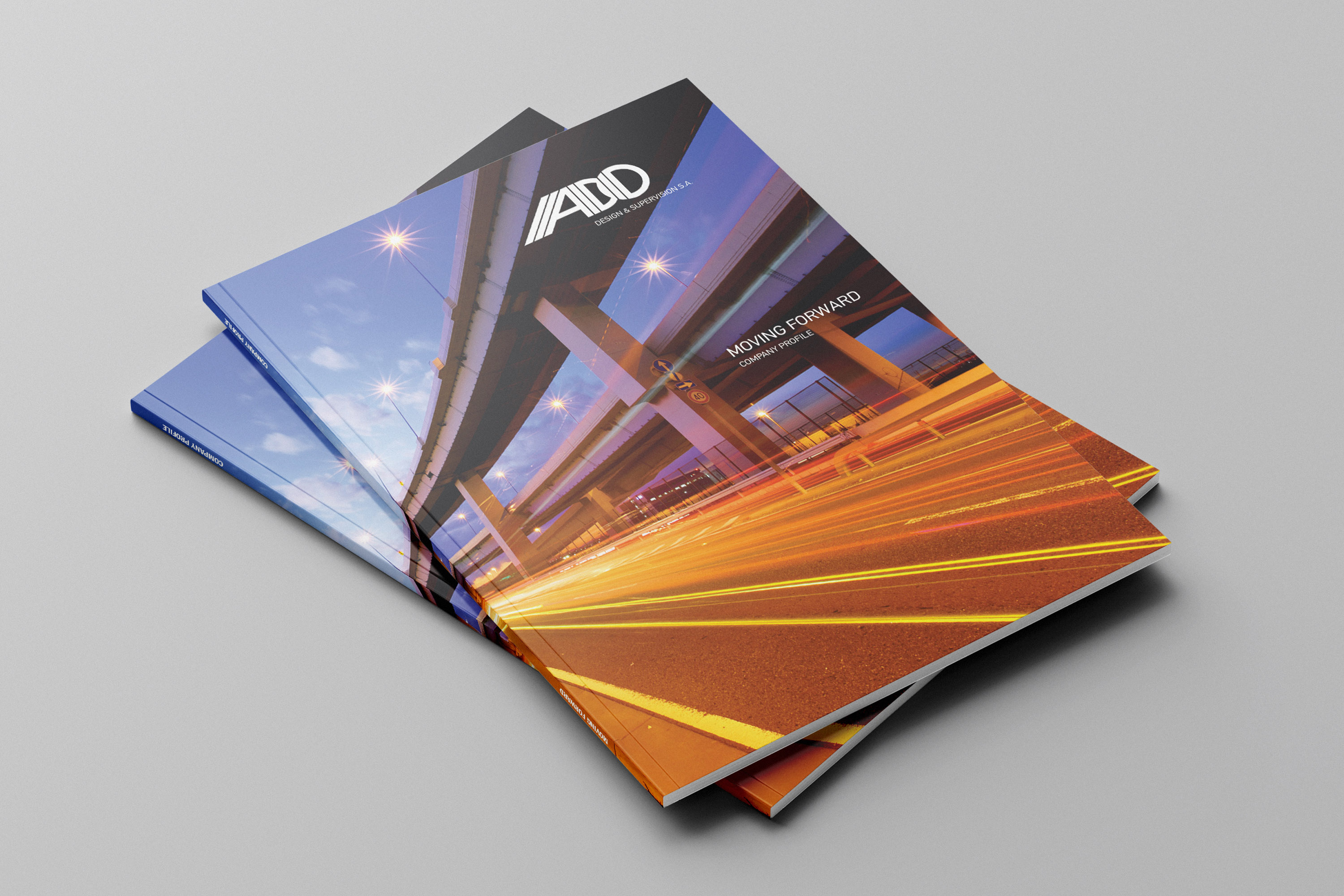 Two ADO Company Profile brochures.