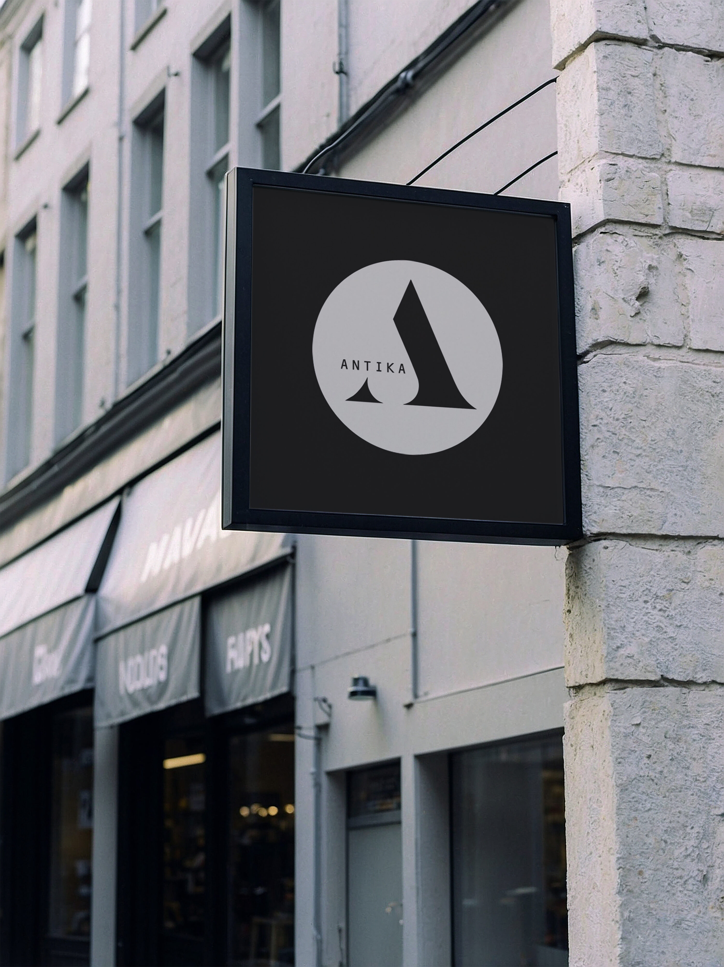 Antika Shop Wall Signage
