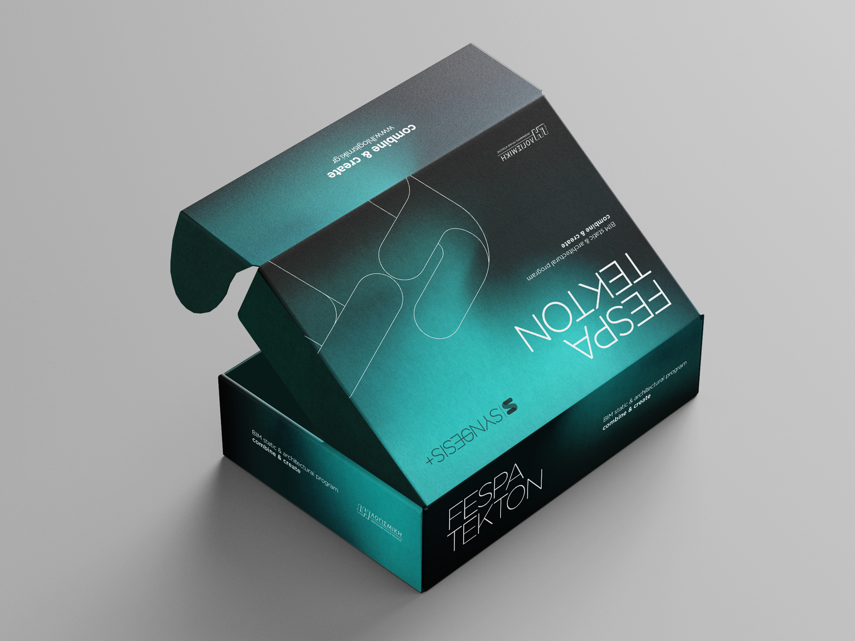 Tekton Fespa Software box open. The software box includes a booklet, installation CDs and a series of posters. It also features a LH branded mousepad.