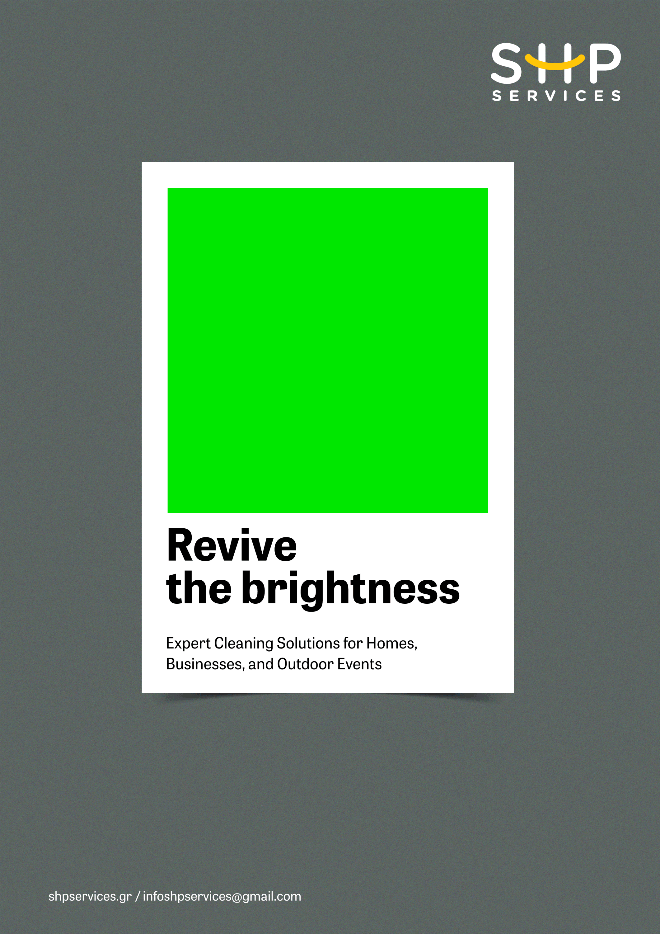 SHP Cleaning Services. Instagram post series.