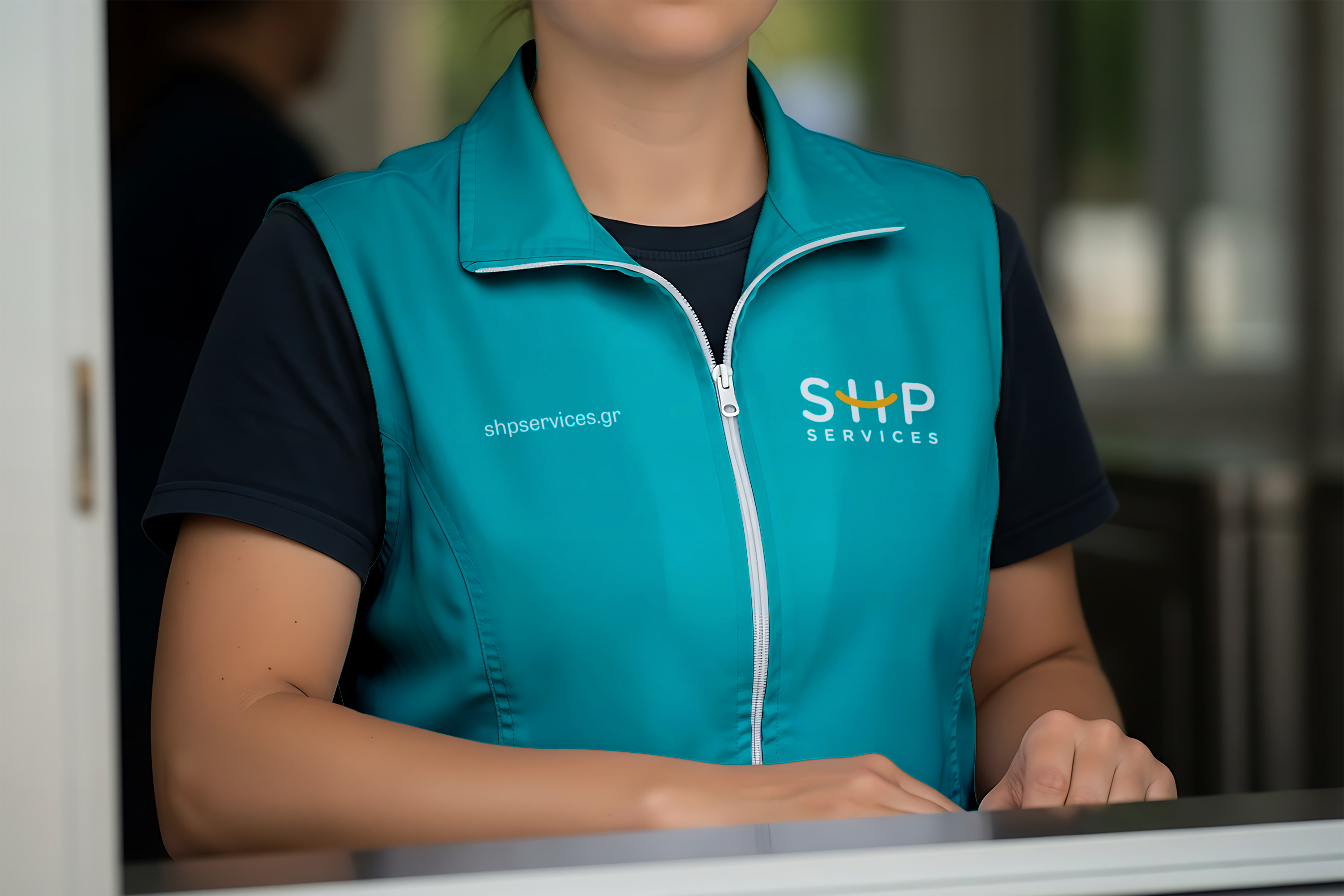 SHP Cleaning Services Women's uniform.