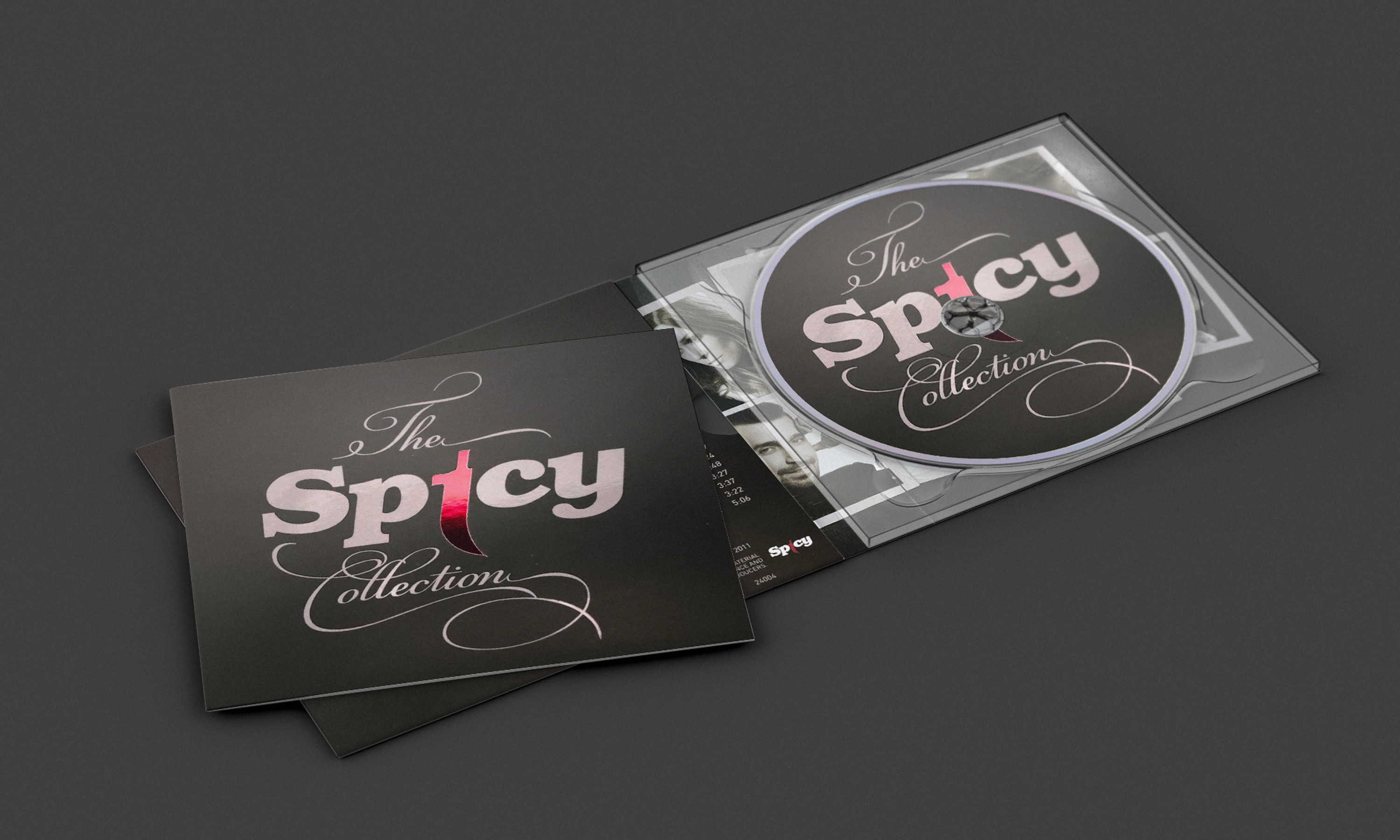 The Spicy Collection cd case open.