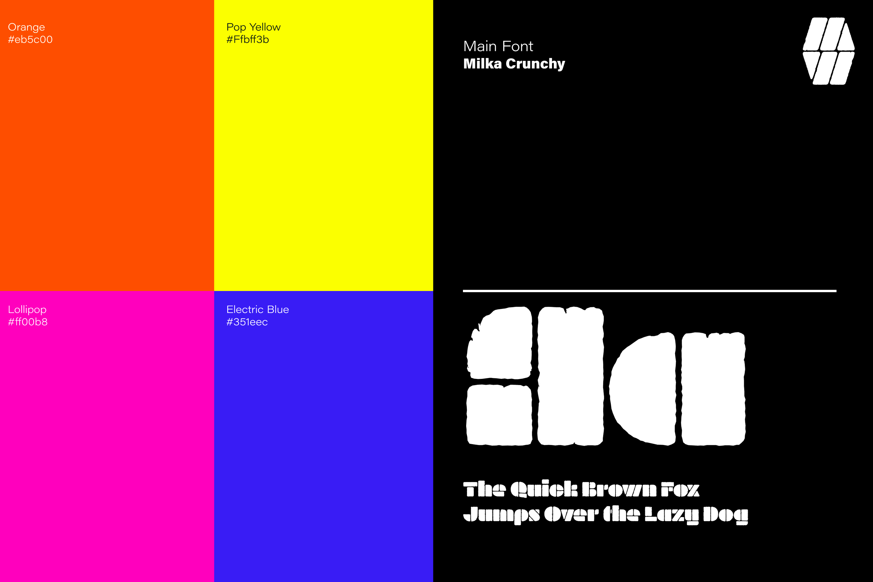 Mass+Wild colour code and typography