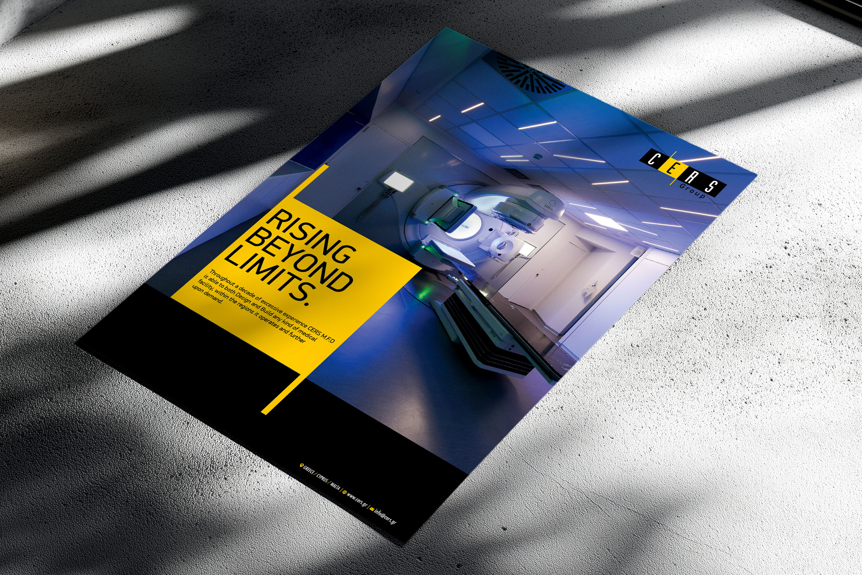 CERS Group Magazine ad design.