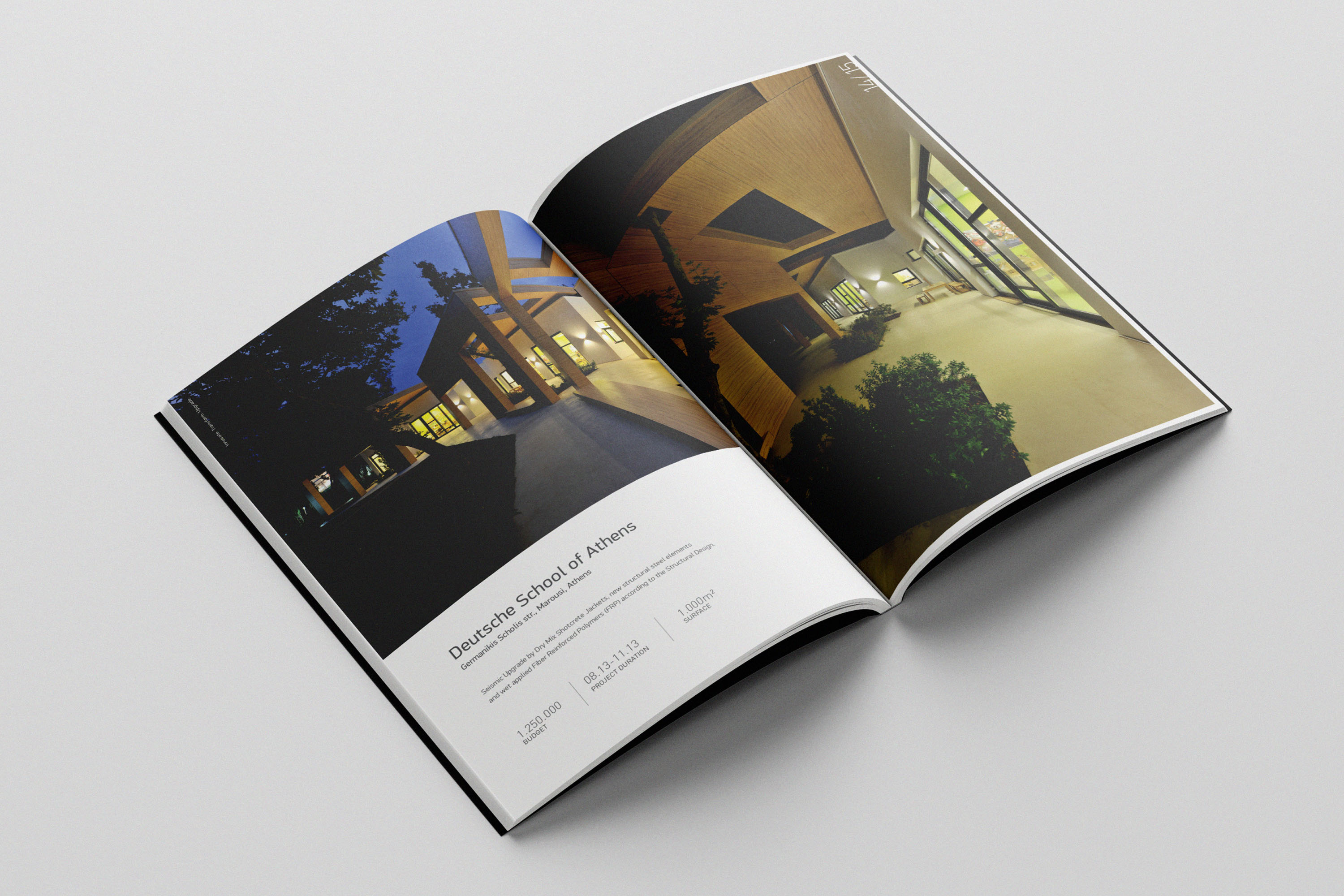 CERS Group Projects Photobook design. Open spread.