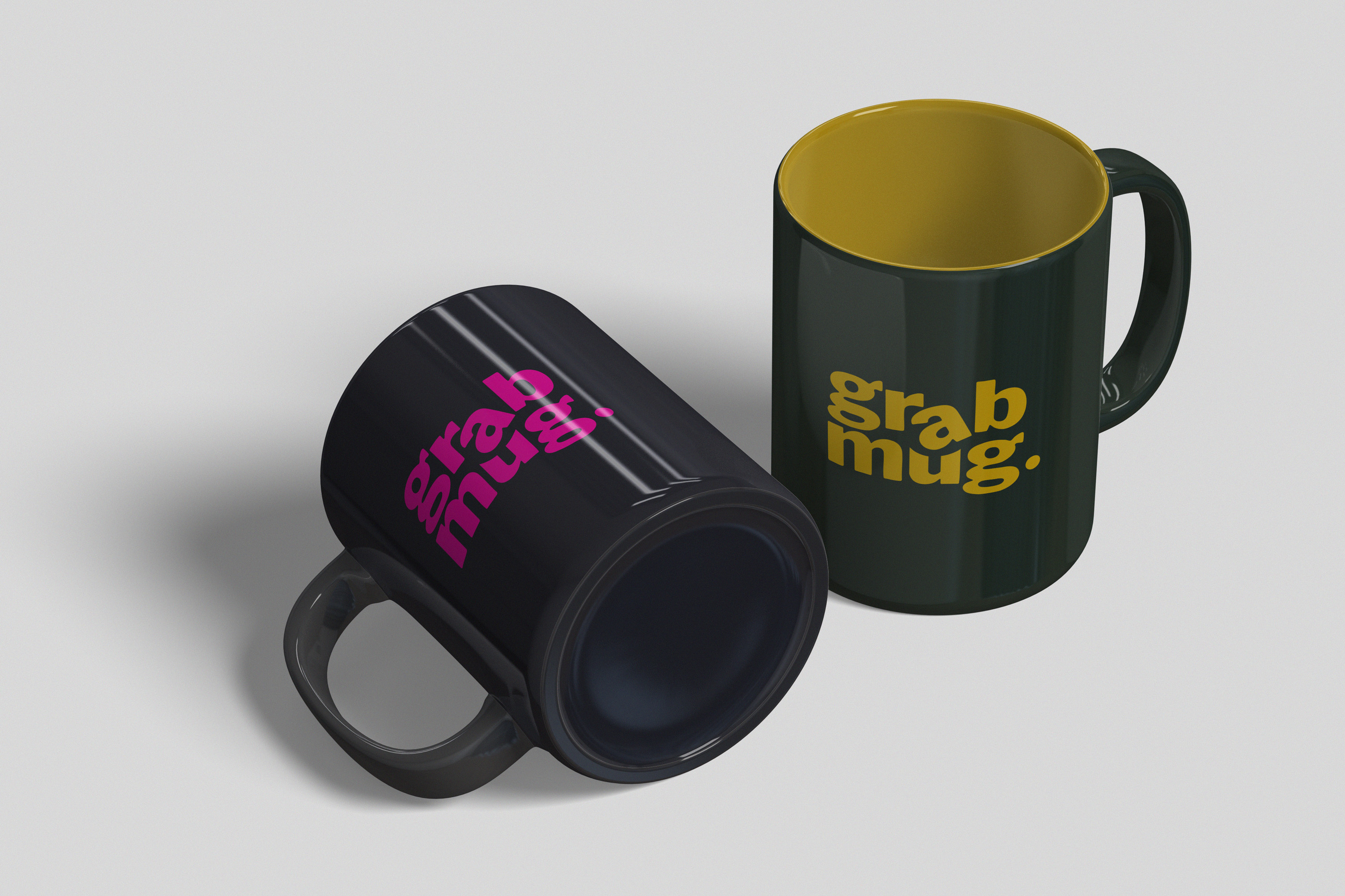Grab a Mug. Series of colourful Mugs designed for the action against alcoholism.
