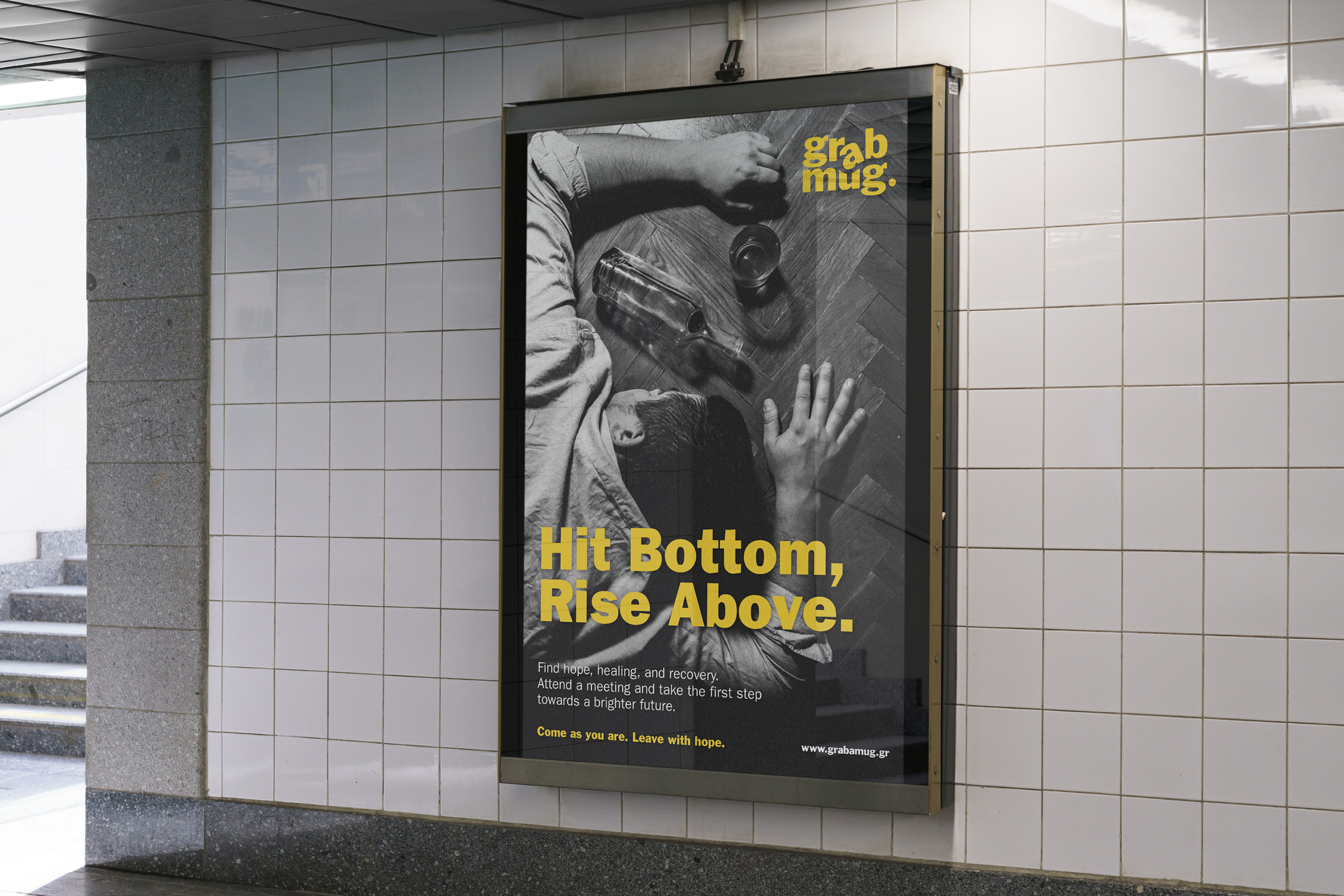 Grab a Mug Promotional Poster Ad in the Metro