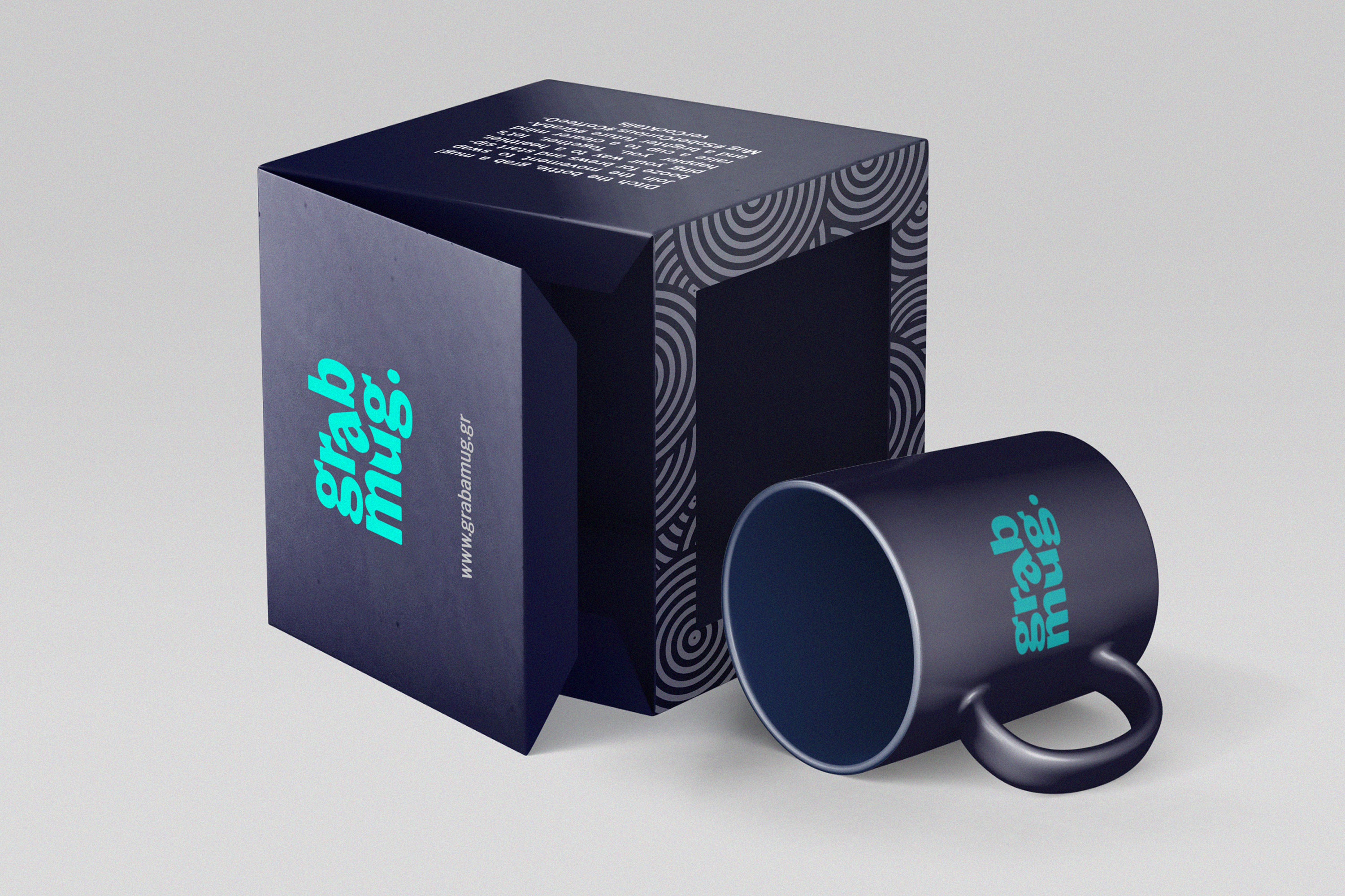 Grab a Mug packaging cubes for the mugs.