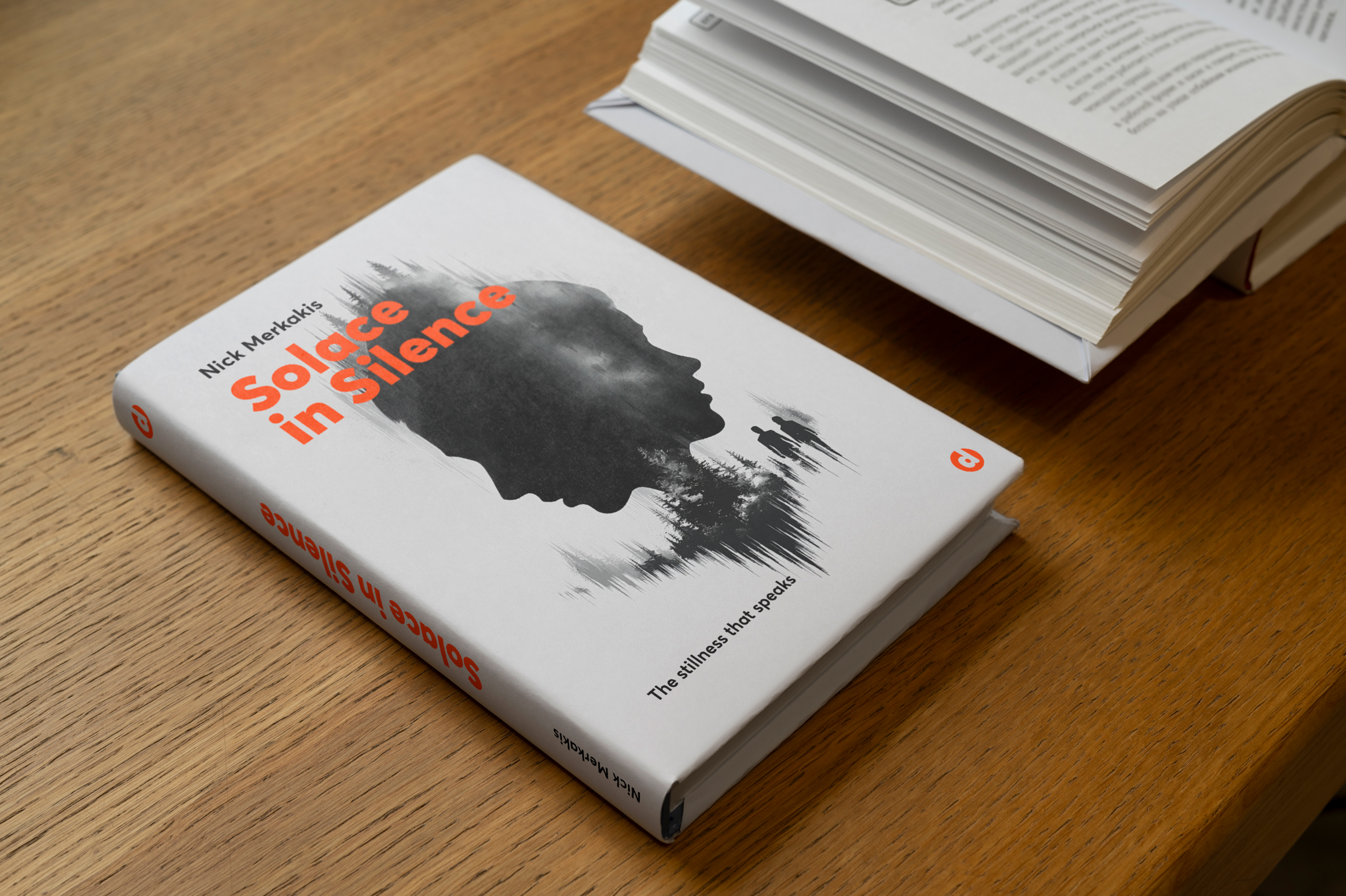 Solace in Silence book cover design.