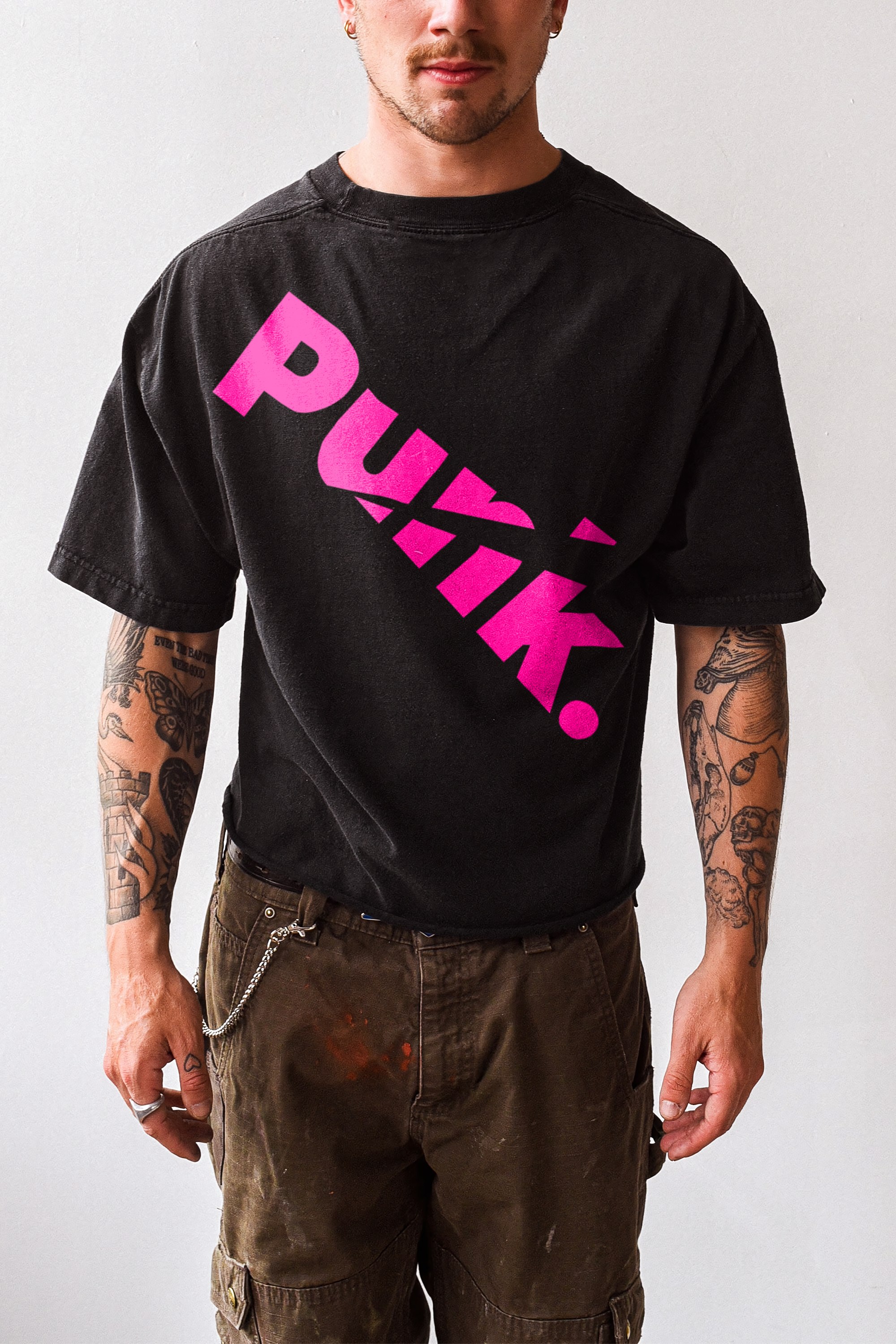punk. Τhe subculture that became mainstream culture promotional t-shirt.
