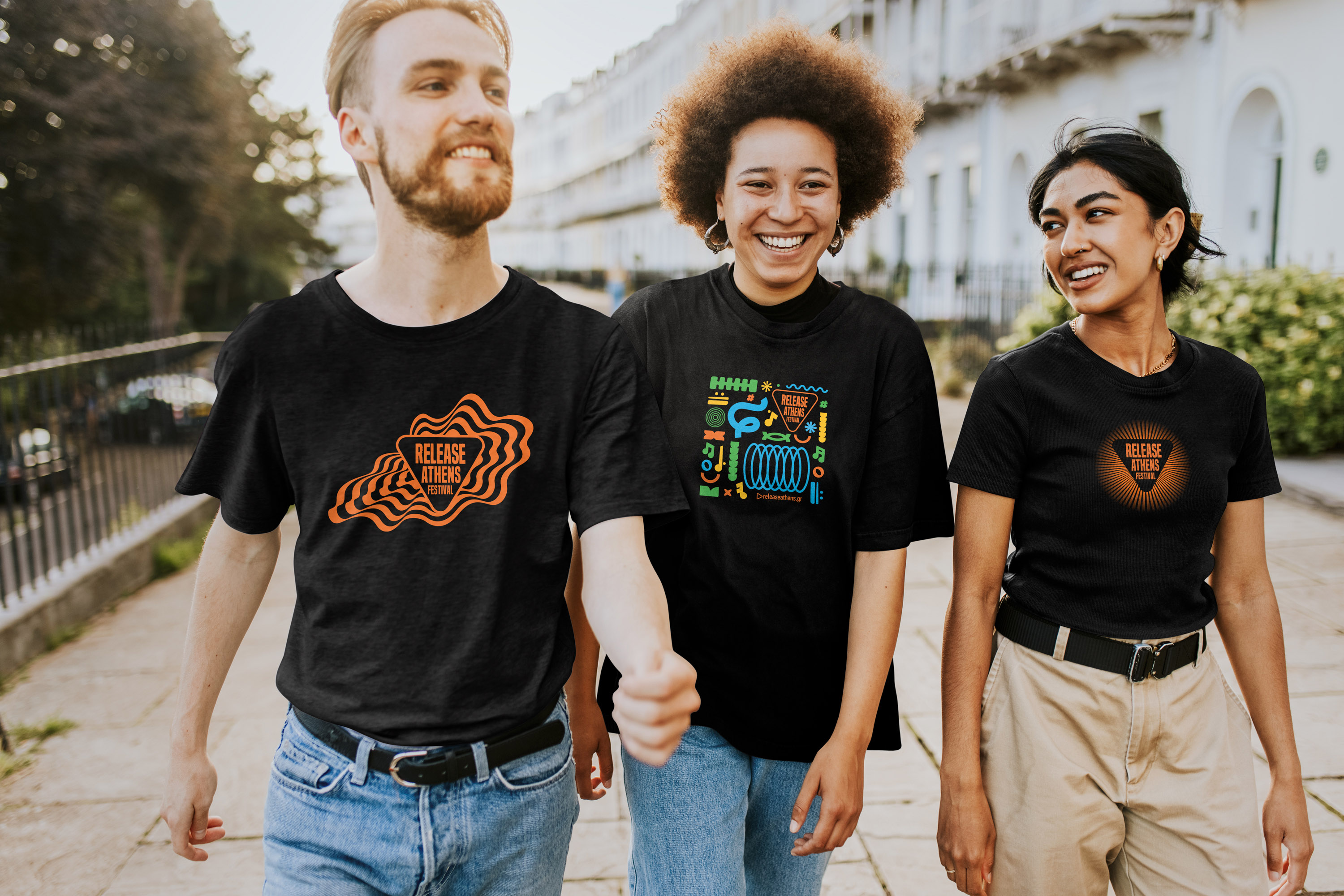 Release Athens Festival Merch, t-shirts design.