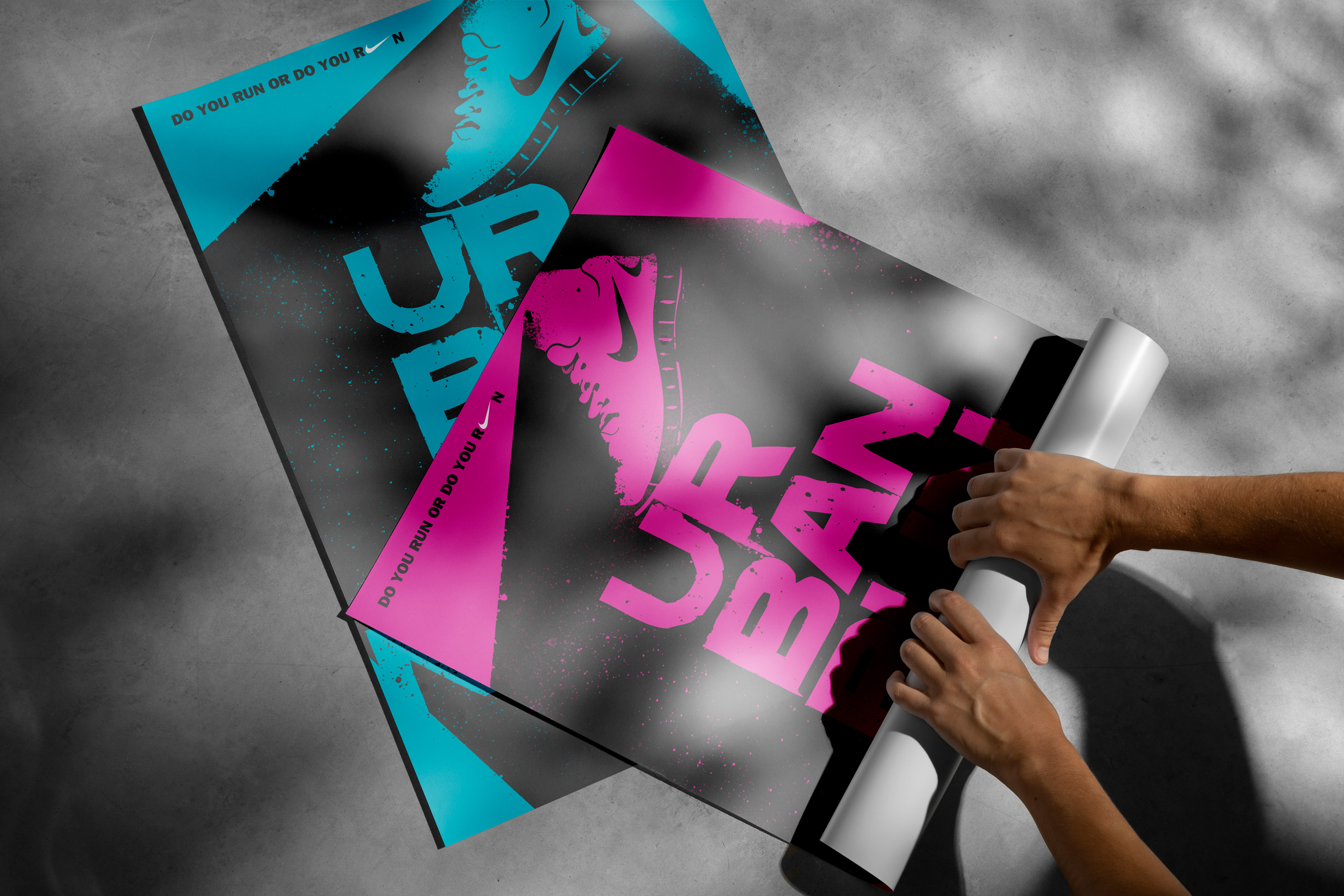 Nike Urban Runners poster design.