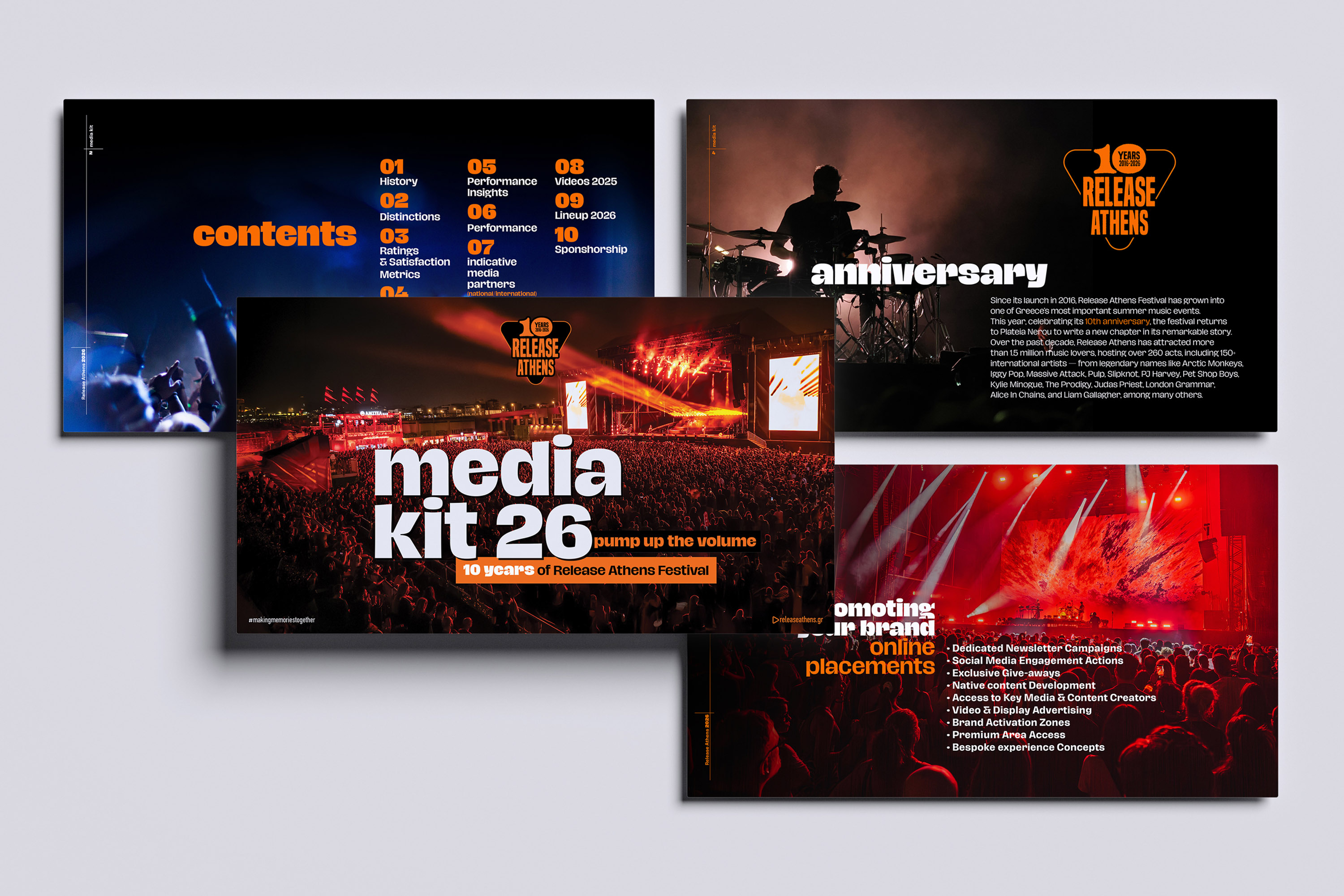 Release Athens Festival 2026 Media Kit design