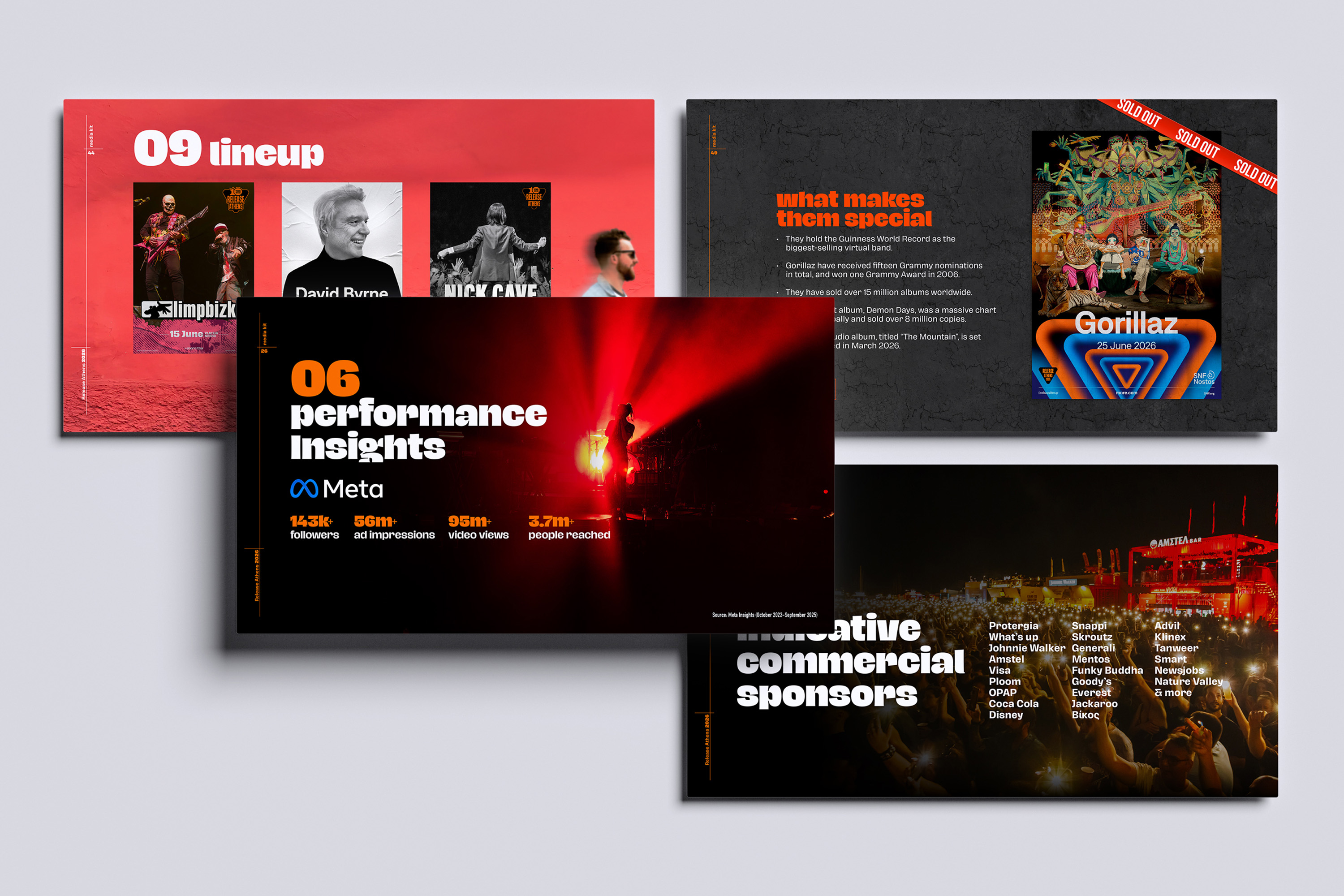 Release Athens Festival 2026 Media Kit design.